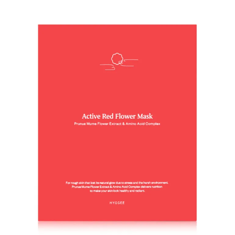 Active Red Flower Mask