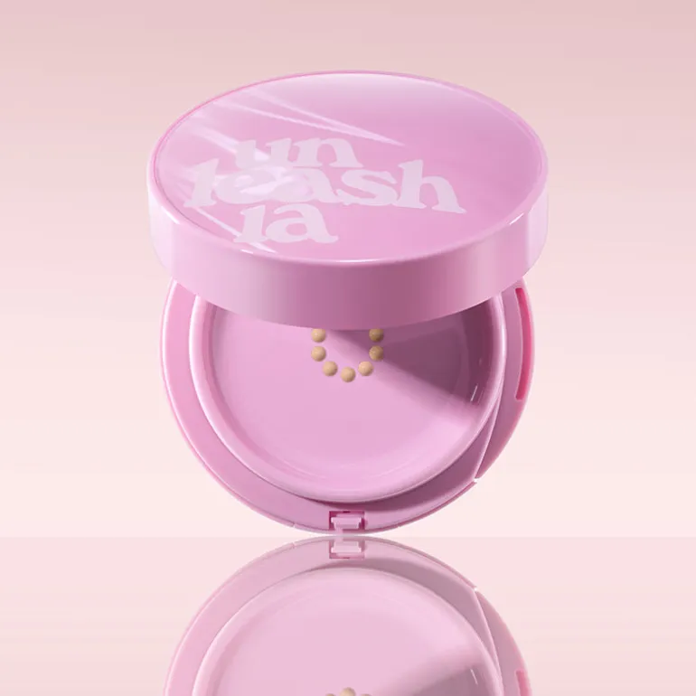 Don't Touch Glass Pink Cushion