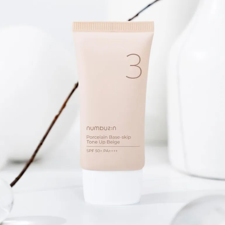 No.3 Porcelain Base-skip Tone Up Beige SPF50+